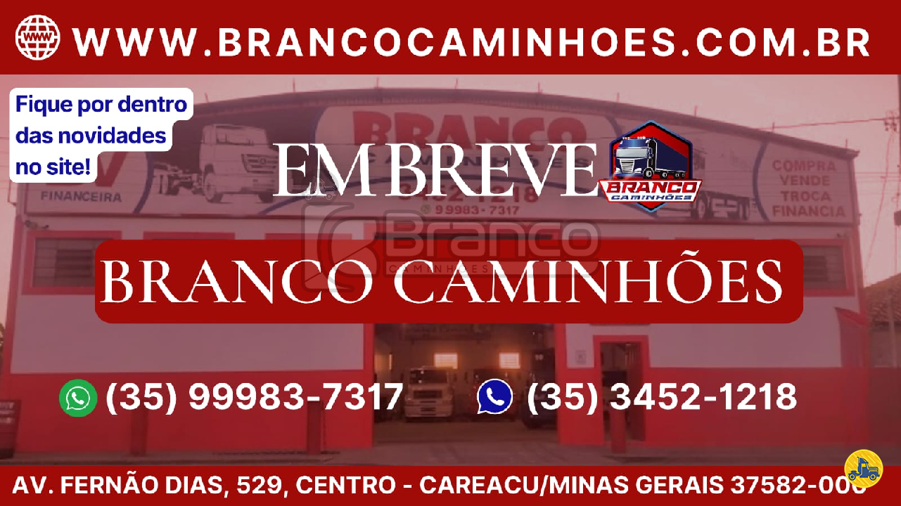 CAMINHAO MERCEDES-BENZ MB 1620 Chassis Truck 6x2 Branco Caminhões CAREACU MINAS GERAIS MG